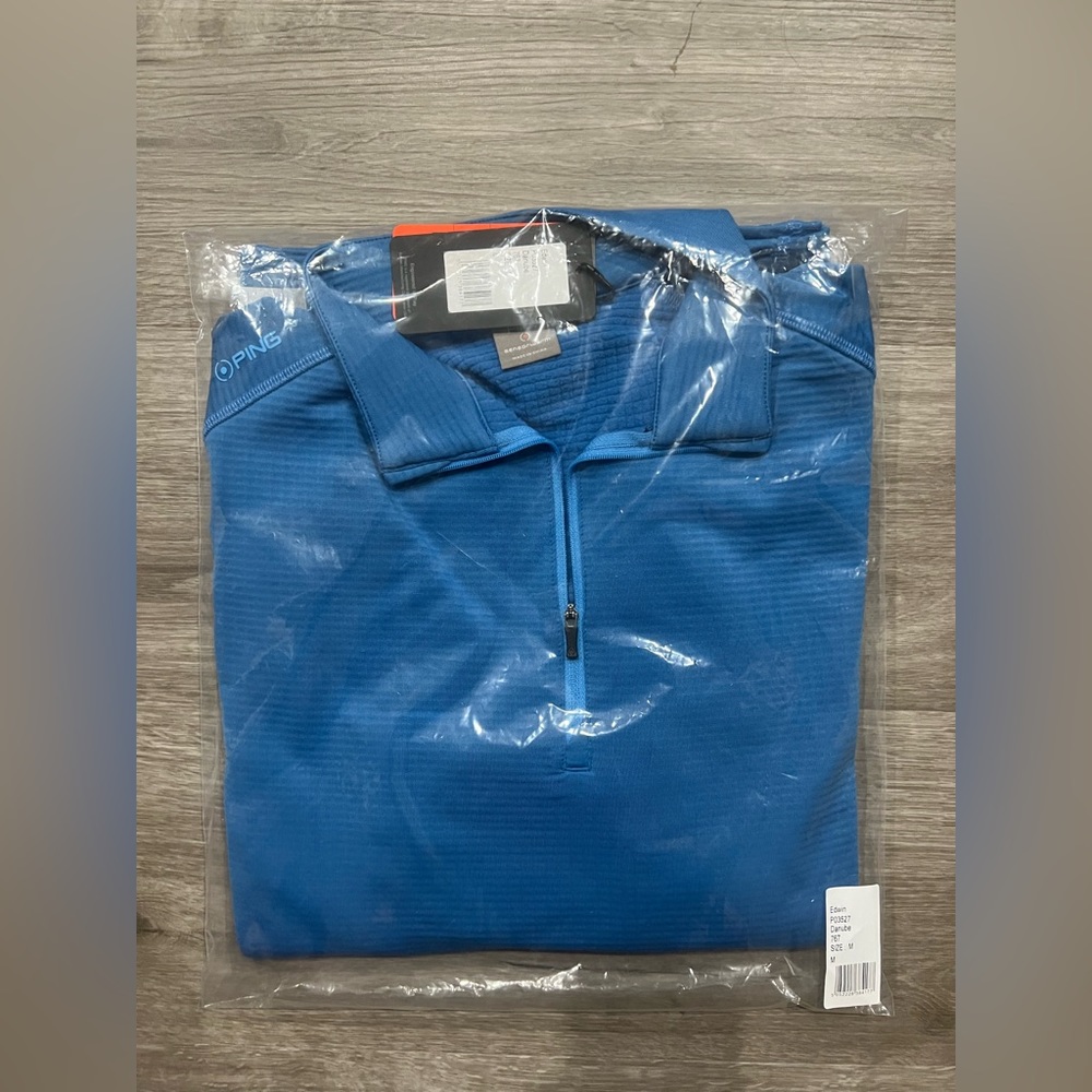NWT Men’s PING Thermo Long Sleeve half zip top